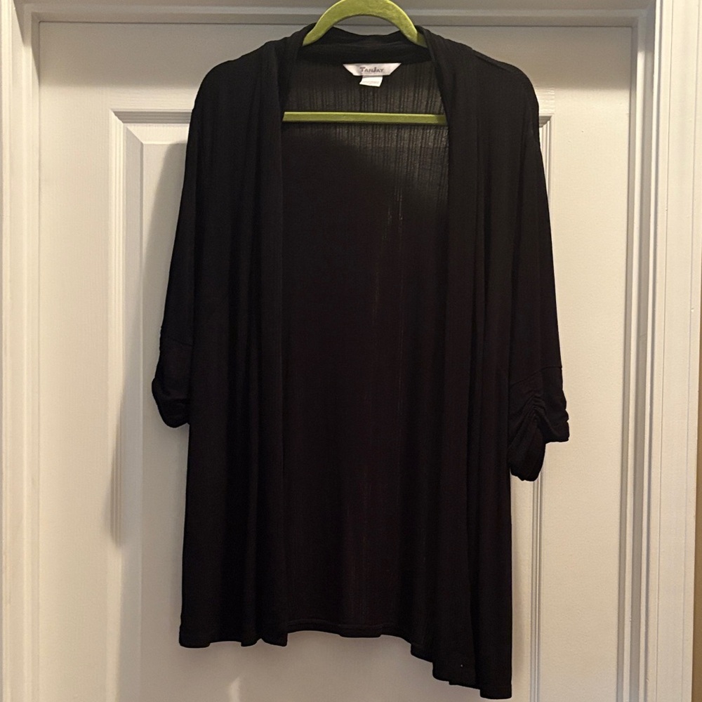 TanJay Elegant Black Cardigan
